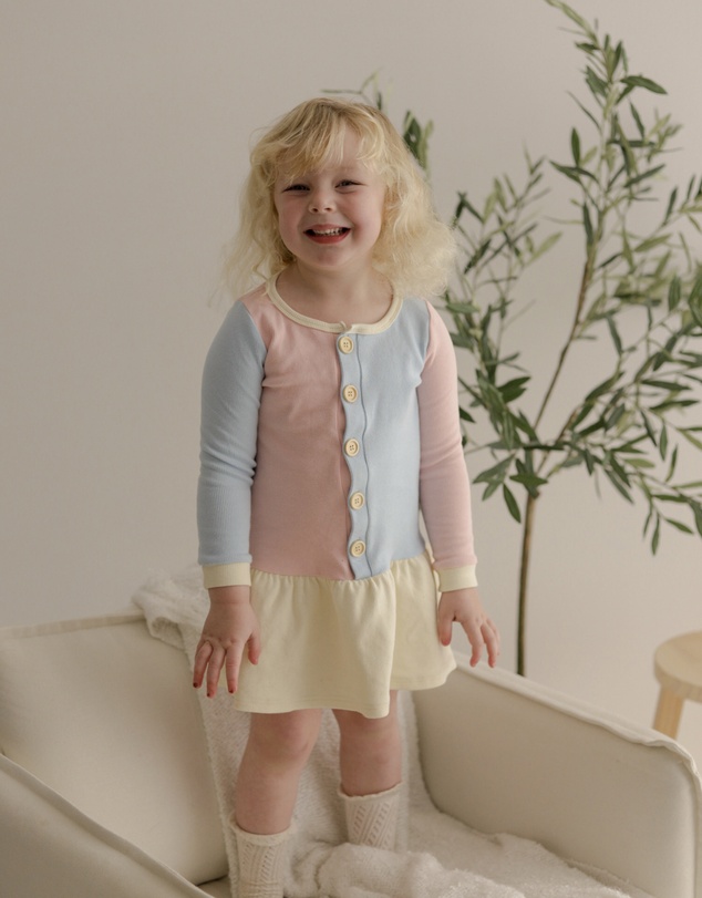WITH LOVE FOR KIDS - Basics Long Sleeve Dress - Kids