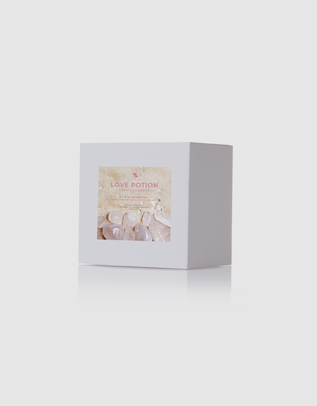 Silk Oil of Morocco - Love Potion Large Crystal Candle - Love & Connection