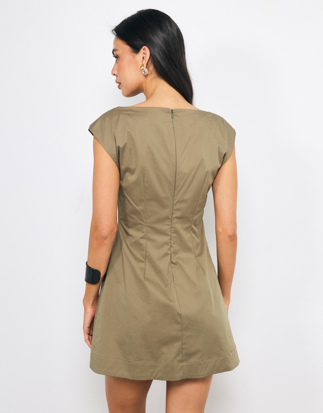 AERE - Avel Ruched Waist Mini Dress