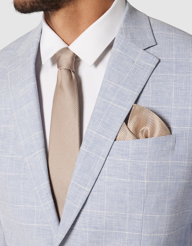 Politix - Silk Textured Two-tone Pocket Square