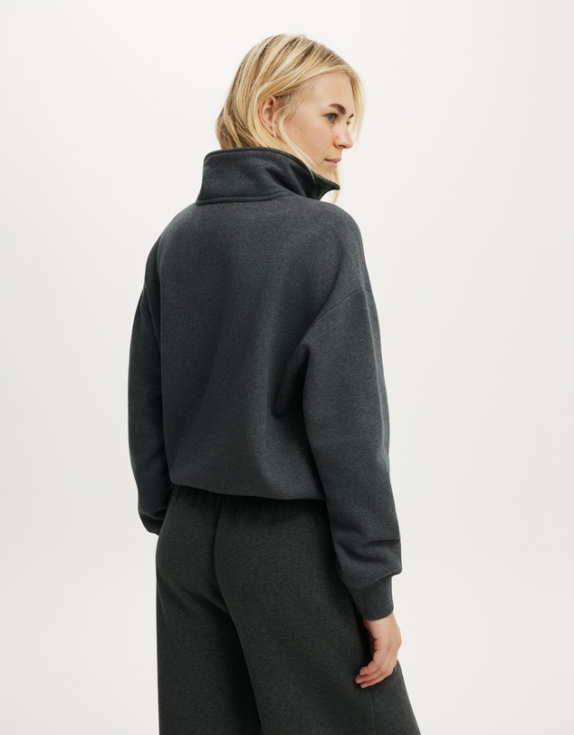 Cotton On Body Active - Plush Half Zip Sweatshirt