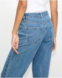 Dazie - Florence Mid Rise Straight Jeans
