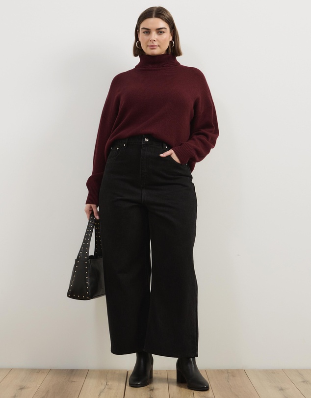 Atmos&Here Curvy - Winnie Wool Blend Knit Jumper
