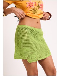 Subtitled - Coraline Fishnet Mini Skirt