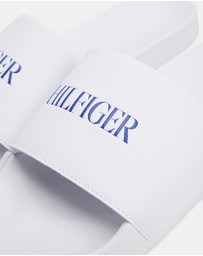 Tommy Hilfiger - Hilfiger Print Tumble Pool Slides - Men's