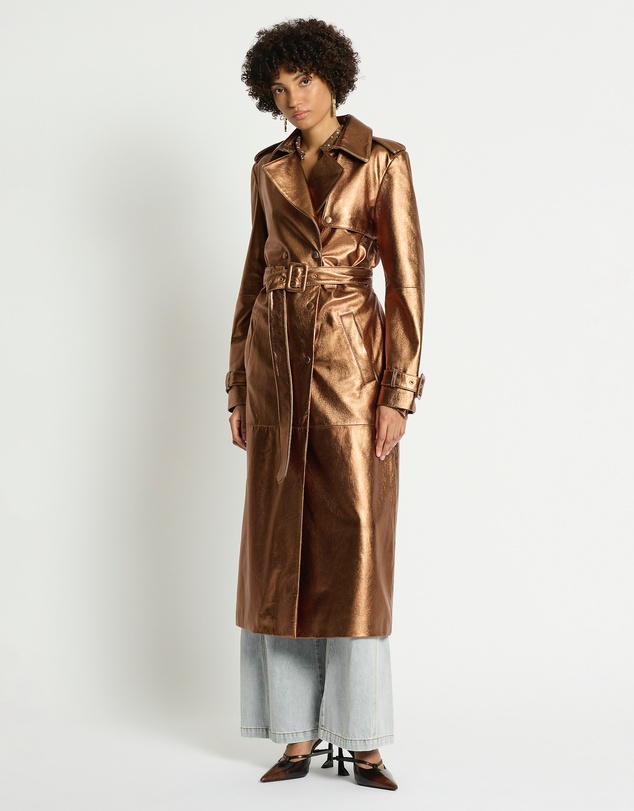 sass & bide - Curtain Call Leather Trench