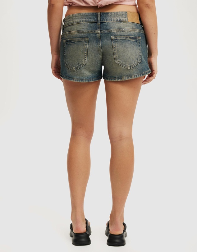 Cotton On - Micro Low Denim Shorts