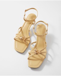 & Other Stories - Embellished Heeled Leather Sandals