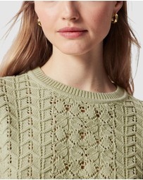 & Other Stories - Pointelle-Knit T-Shirt