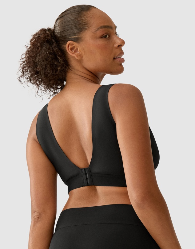 Naturana - Back & Side Smoothing Wirefree Crop Top Bra