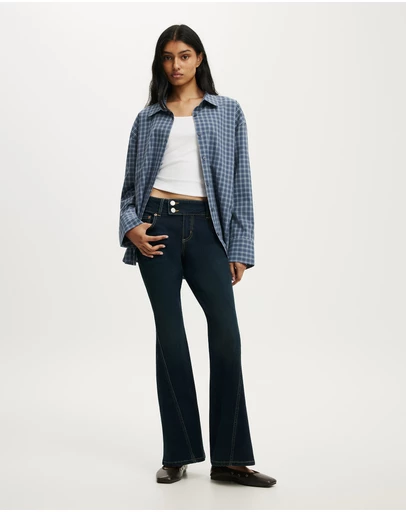 Cotton On - Petite Mid Rise Bootcut Jean