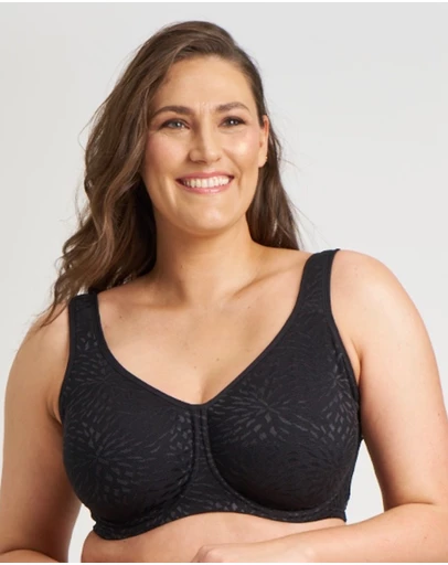 Ava & Audrey  - Ava & Audrey Millie Jacquard Mesh T-Shirt Underwire Bra