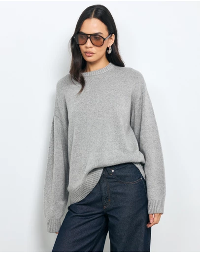 AERE - Nola Oversized Cashmere Blend Knit Jumper