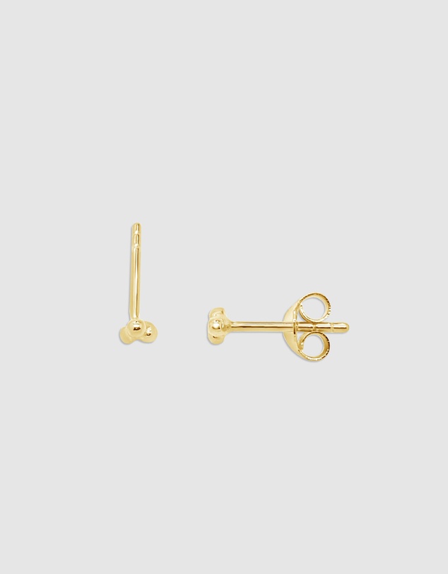Ichu - Mini Trio Studs, Gold