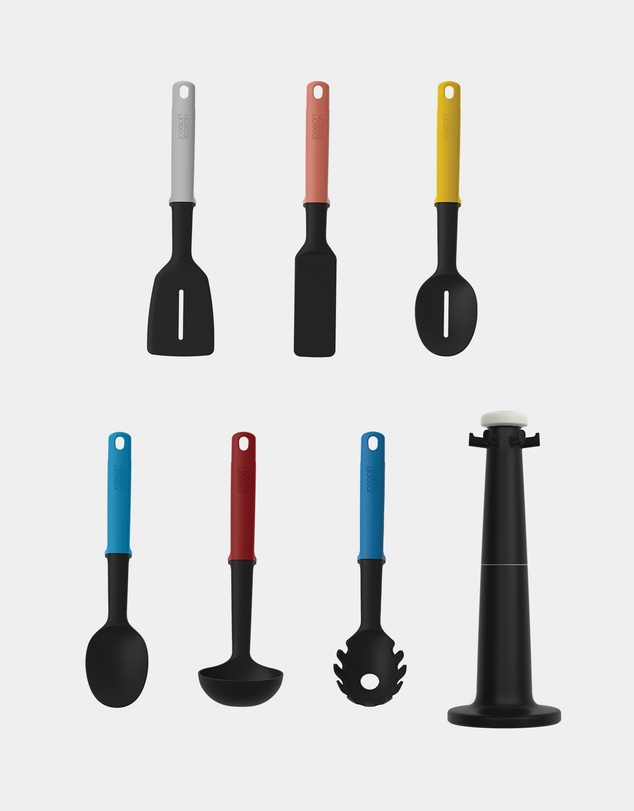 Joseph Joseph - Elevate™ Carousel 6-piece Utensil Set with Rotating Storage Stand (Multicolour)