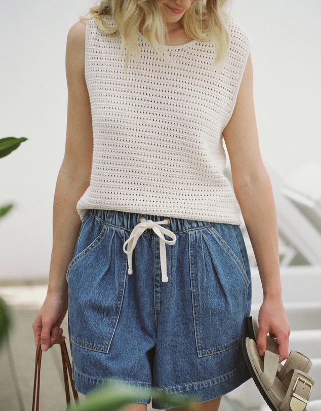 Ceres Life - Margot Mesh Knit Tank