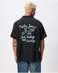 Nudie Jeans - Arthur Bowling Shirt Safety Pin