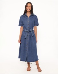 Petal & Pup - Tova Midi Dress - Blue