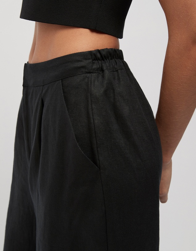 FRIEND of AUDREY - Hayworth Linen Split Trousers