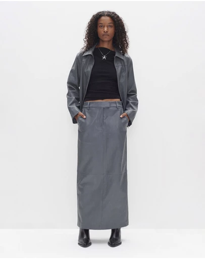 Ownley - Rex PU Maxi Skirt