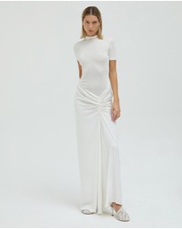 Christopher Esber - Fusion Ruched Tee Gown