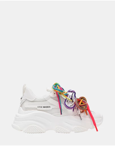 Steve Madden - Pryce-Sml White Multi Sneakers