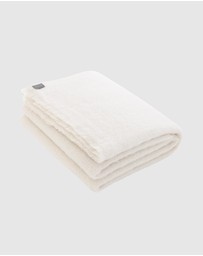 St Albans - Alpaca Throw Blanket Oyster