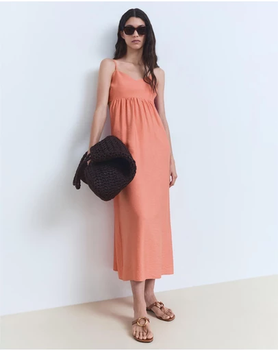 M.N.G - Girly Midi-Dress with Cut-Out