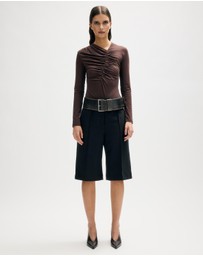 Minima Esenciales - Tore Gathered Jersey Bodysuit