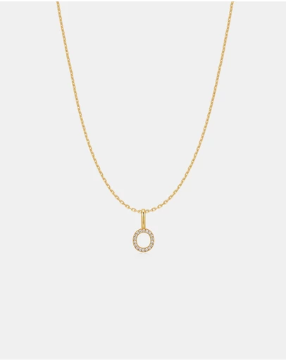 Ania Haie - Ania Haie Gold Letter O Initial Necklace
