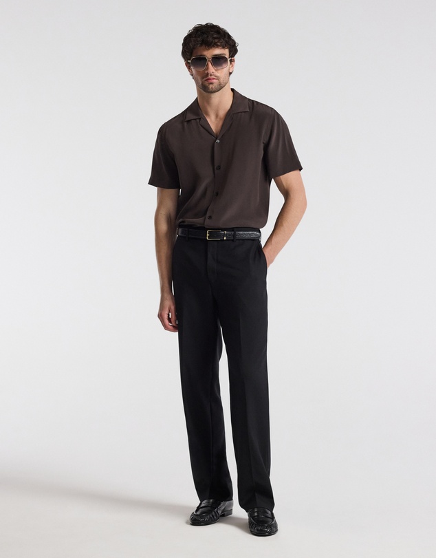 Calibre - Straight Leg Wool Pants Black
