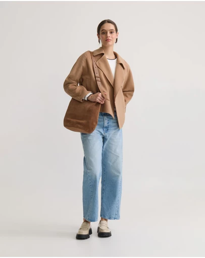 Oxford - Daisy Wool Crop Trench Jacket