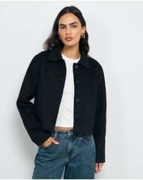 AERE - Lola Double Faced Wool Blend Coat