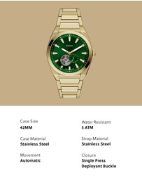 Fossil - Everett Gold Analogue Watch