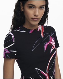 Desigual - Abstract floral T-shirt