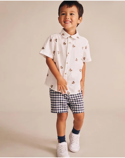 Huxbaby - Check Chino Shorts - Babies