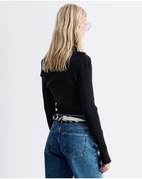 & Other Stories - Rib-Knit Off-Shoulder Top