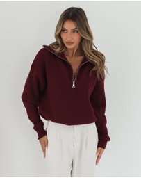 Esther & Co - Merete Knit - Bordeaux