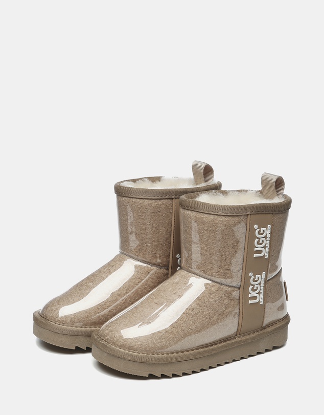 EVERAU - Australian Shepherd Ugg Kids Coated Classic Sheepskin Upper UGG Boots