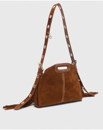 Maje - Topstitched Suede Miss M Mini Bag