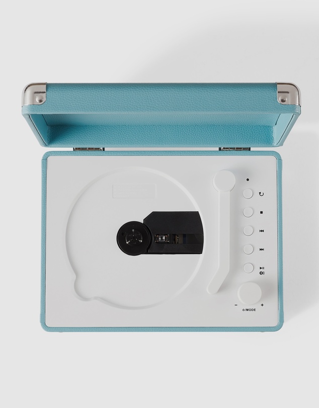 Crosley - Crosley Cruiser Portable Retro CD Player with Stereo Bluetooth Speakers, FM Radio - Turqouise