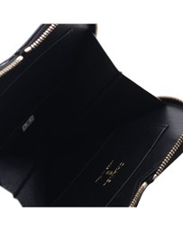 Pre-Loved by Azura Reborn - Pre-Loved Quilted Patent Duo Heart Clutch with Chain