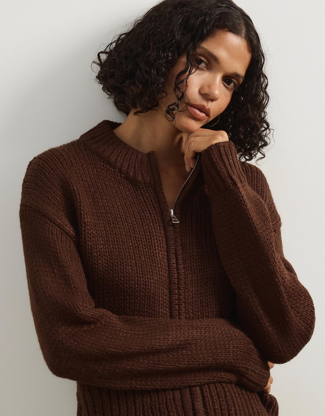 Atmos&Here - Ava Zip Through Cardigan