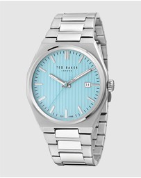 Ted Baker - Barteen Light Blue 40mm Silver-Tone Bracelet Watch