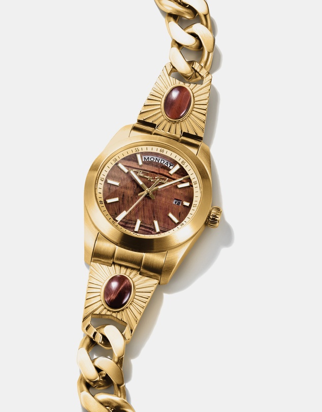 THOMAS SABO - THOMAS SABO Elyndra Watch with red tiger eye dial 36 mm