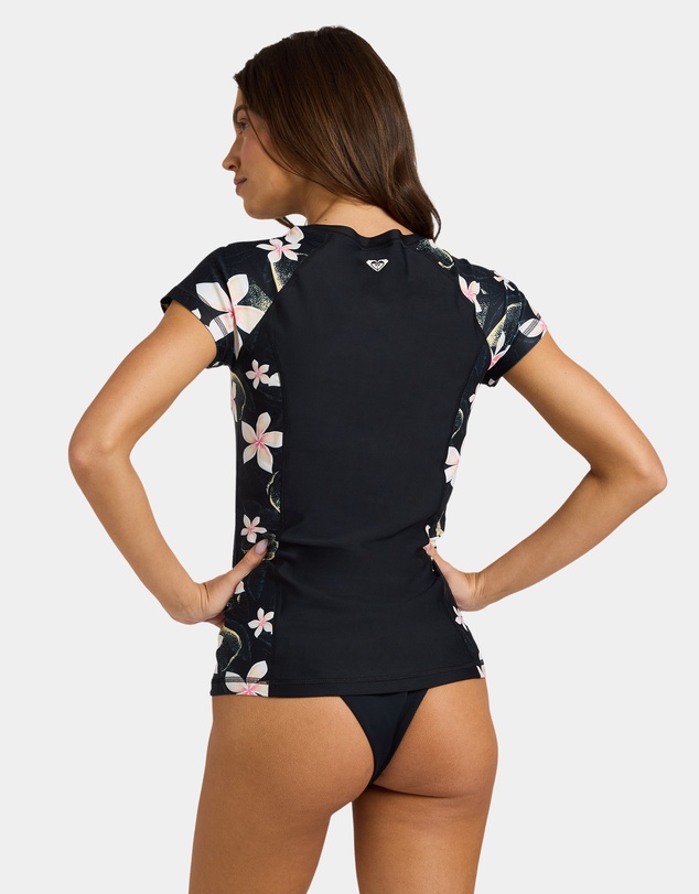 Roxy - Womens Half Zip Short Sleeve Rashguard