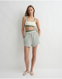 BONDI BORN - Hayden Bikini Top - Sage (Sculpteur®)