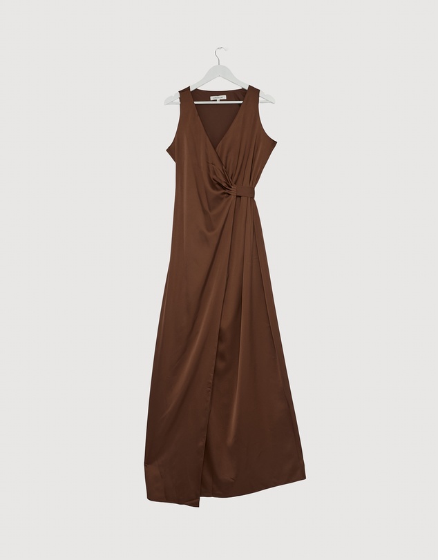 Revibe - Repaired CHANCERY Lani Sleeveless Wrap Maxi Dress - AU 10
