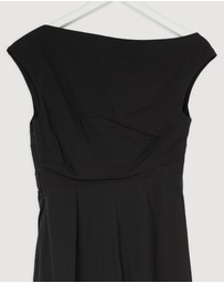 Revibe - Repaired Shona Joy Campbell Off Shoulder Maxi Dress - AU 10