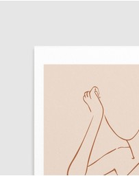 Olive et Oriel - Female Form II Terracotta Art Print